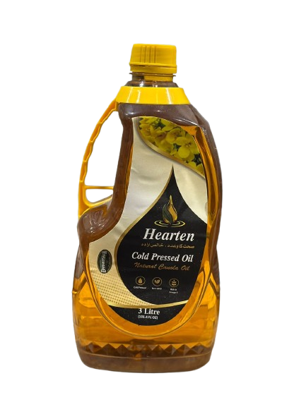 Hearten Pure Cold Pressed Canola Oil (3 Litres)